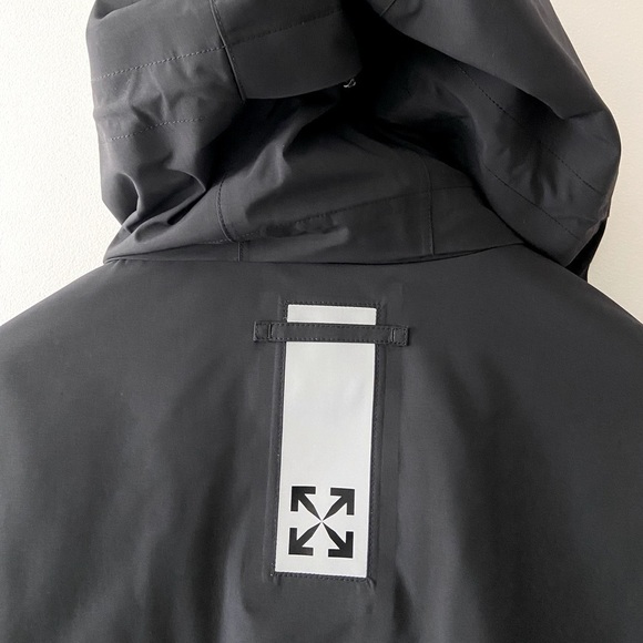 Off-White Equipment Black Technical Shell Jacket Windbreaker Water Repellent L‌‍ - Picture 13 of 16